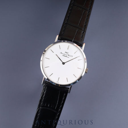 IWC ポートフィノ IW201003 手巻き Cal.1852 750 革 純正尾錠 (SS) ホワイト文字盤 オーバーホール済み アイダブリュシー