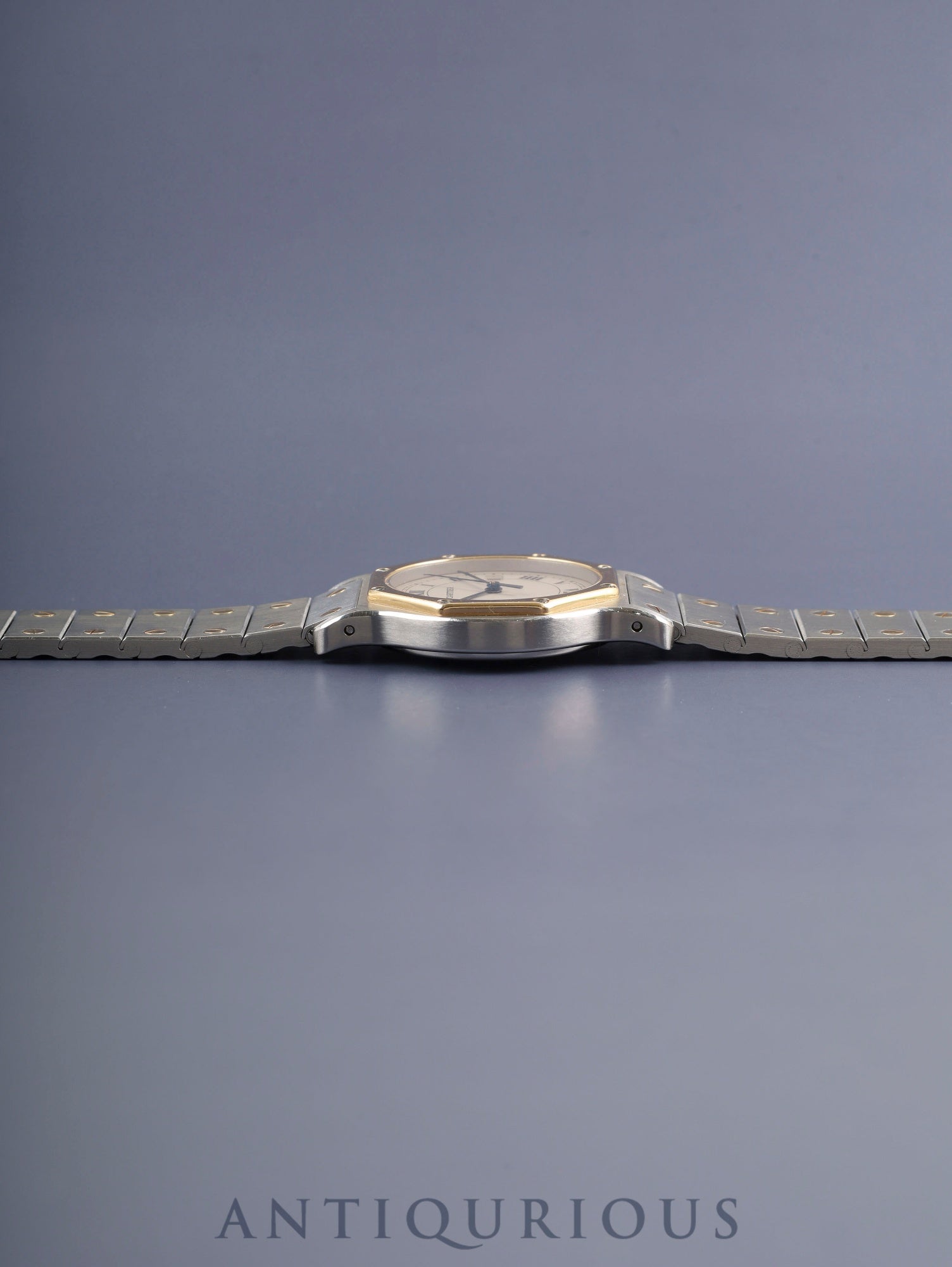 カルティエ サントス オクタゴン LM W2001583 / 187902 クォーツ Cal.87 SS/YG SS/YG アイボリーローマン文字盤（SWISS表記）オーバホール済み