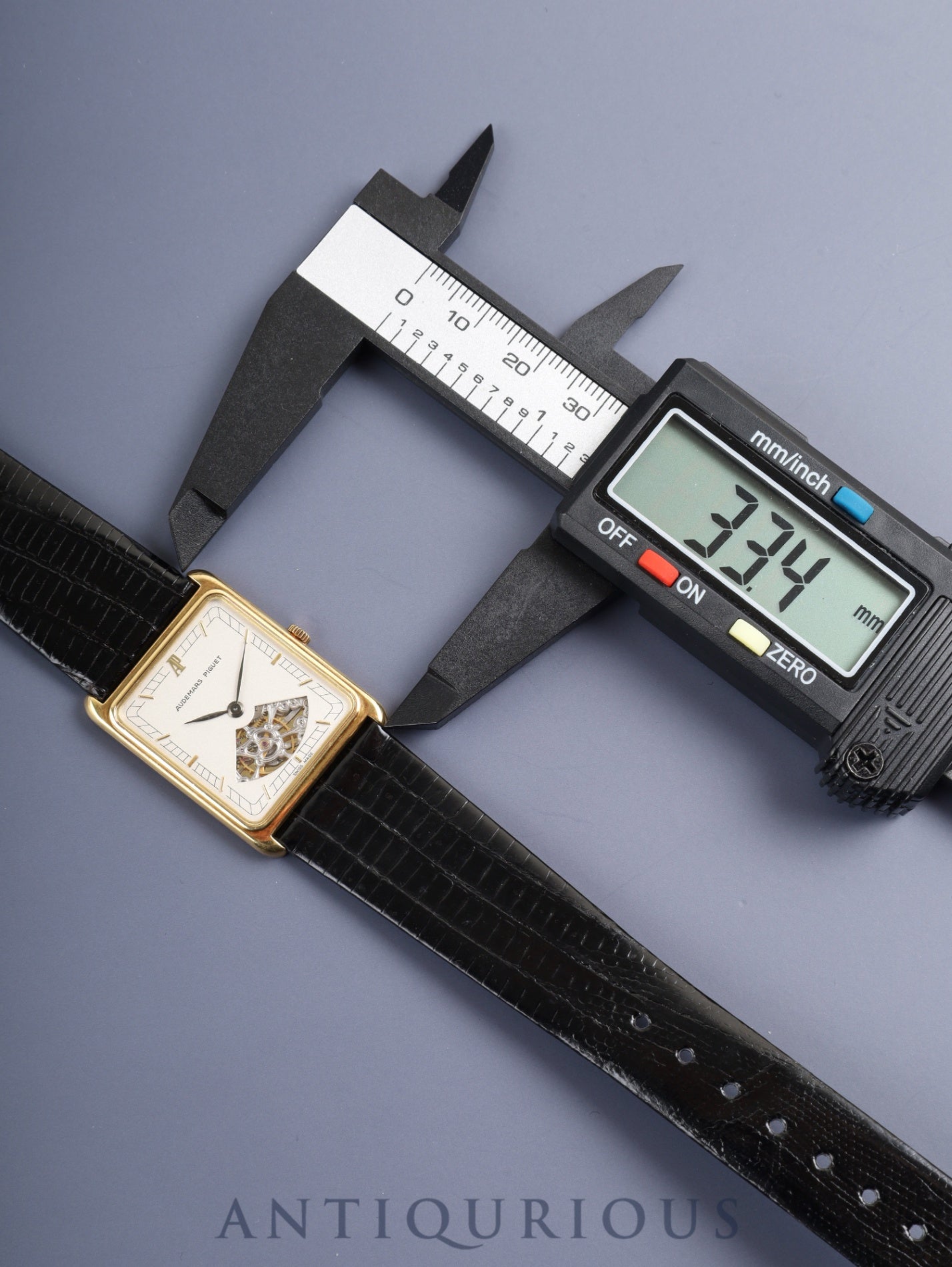 オーデマ・ピゲ スクエアケース 手巻き Cal.2003/2 750YG 革 純正尾錠