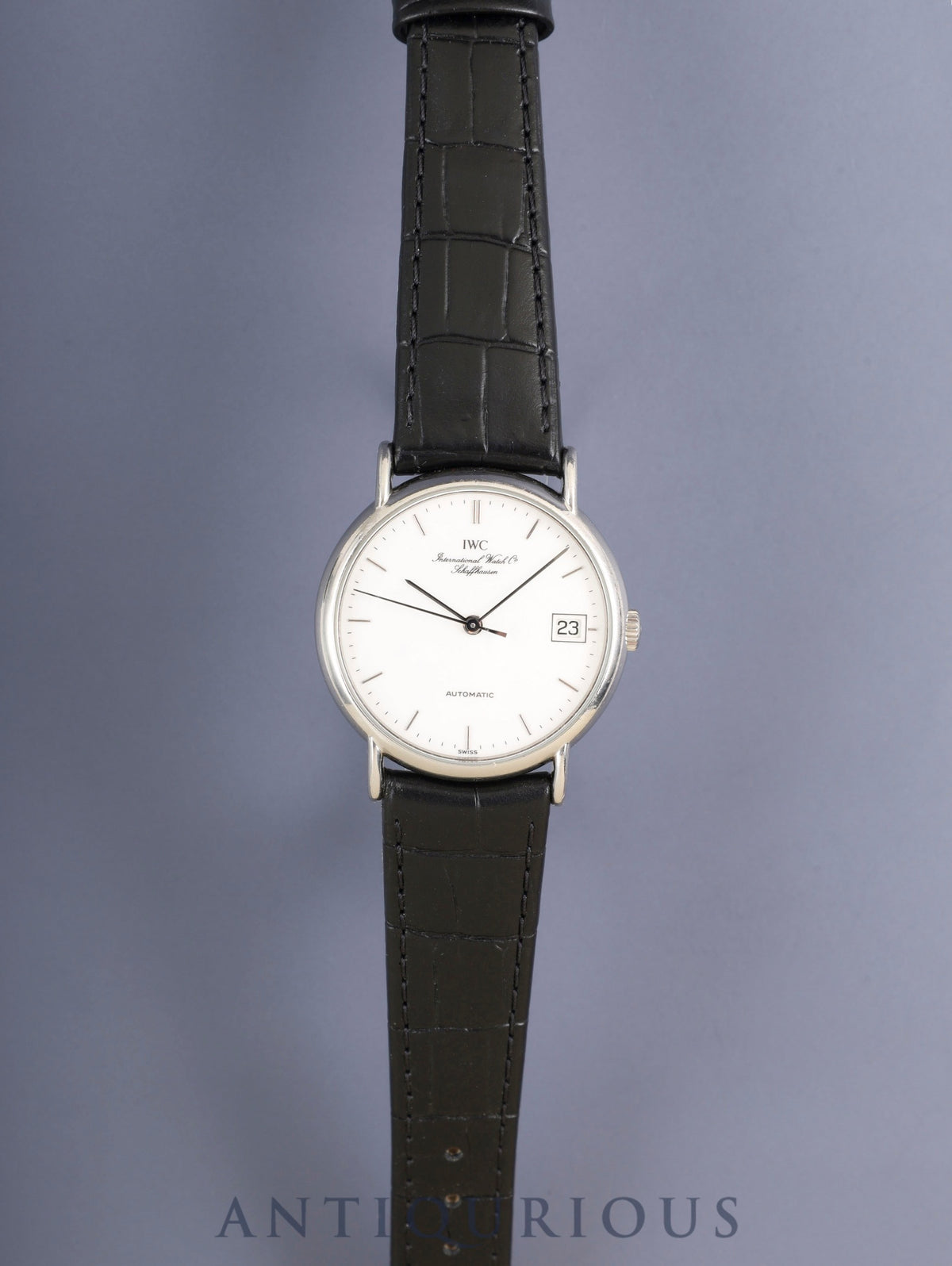 IWC ポートフィノ IW351324 自動巻き Cal.C.37521 SS 革 社外ピンバックル（SS）ホワイト文字盤 オーバーホール済み アイダブリュシー