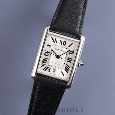 Cartier Tank Must XL WSTA0040 / 4324 Automatic Cal.1847 MC SS Genuine leather strap Genuine D buckle (SS) Silver Roman dial