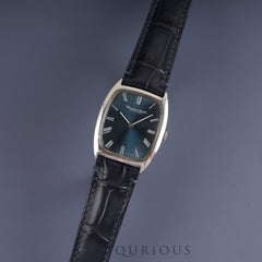 アイダブリュシー オールドインター シャウハウゼン 2582 手巻き Cal.423 SS 革 社外尾錠 ブルーローマン文字盤 オーバーホール済み