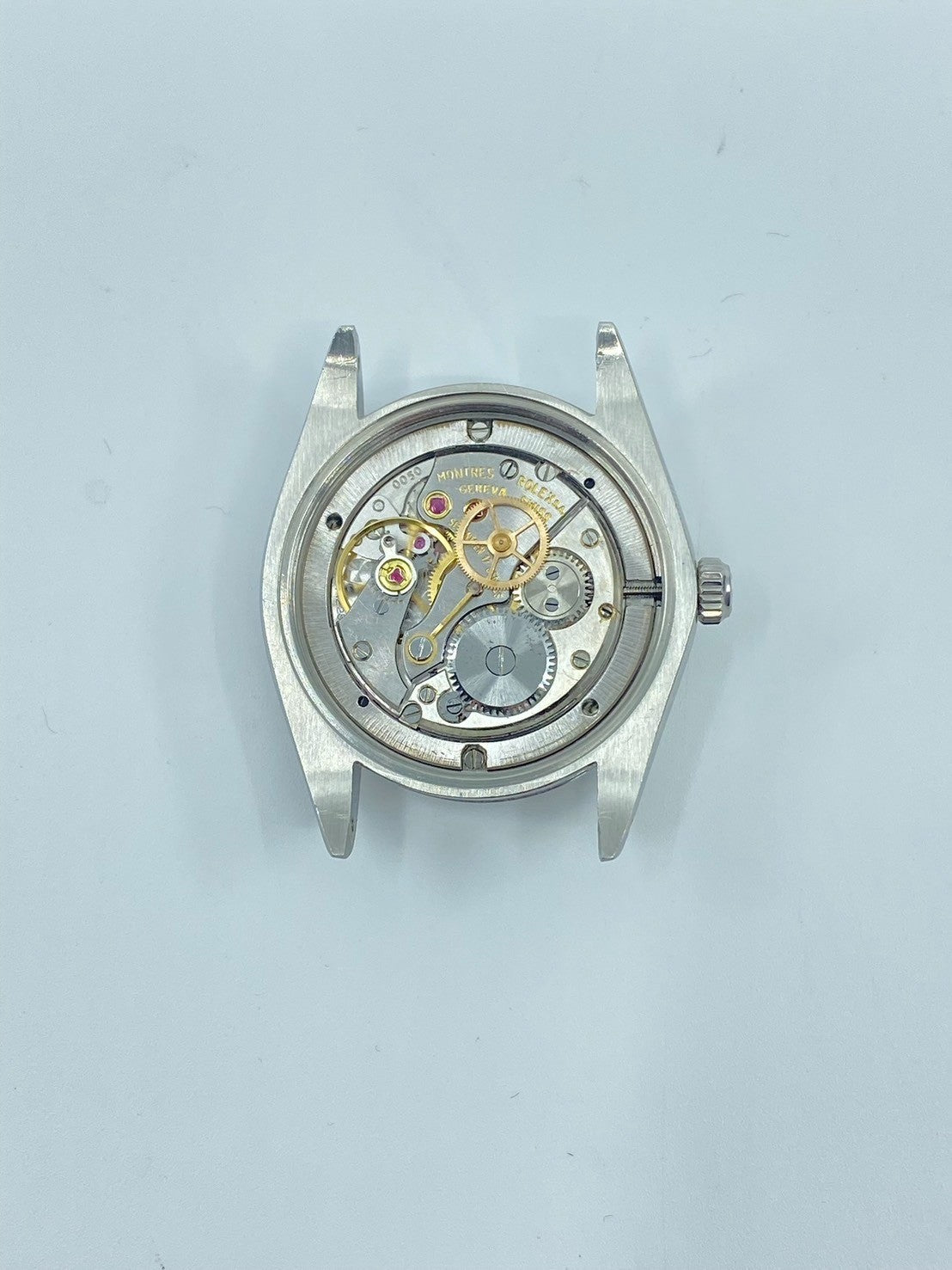 ロレックス オイスターデイトプレシジョン 6694 手巻き Cal.1225 SS 革 社外尾錠（SS） ブラック文字盤 51番（1977年）オーバーホール済み