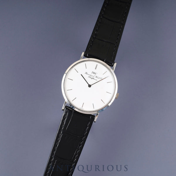 IWC ポートフィノ IW200807 手巻き 750 革 純正尾錠 （SS）ホワイト文字盤 オーバーホール済み アイダブリュシー