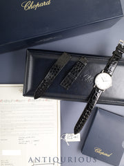Chopard Classic 16/3154 Manual Winding Cal.7001 750WG Leather Original Pin Buckle (SS) White Roman Dial (SWISS MADE marking) Box Booklet Warranty Card (2005) Original Leather Strap Included Tag Overhauled