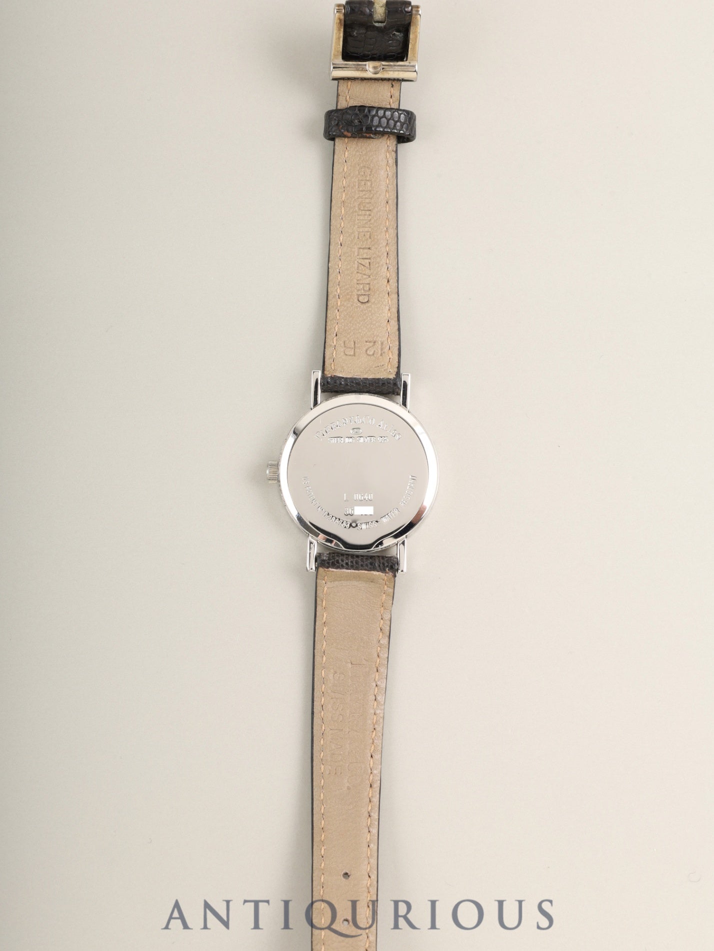 ティファニー アトラス SV CASE L0640 クォーツ Cal.976.001 SV925 純正革ベルト 純正尾錠（SS） シルバー文字盤 箱 オーバーホール済み