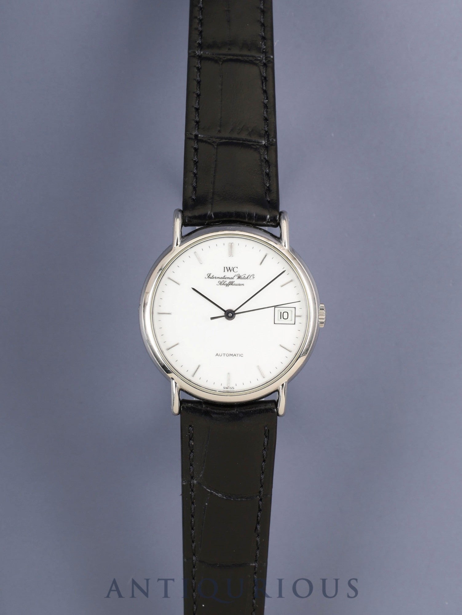 IWC ポートフィノ IW351320 自動巻き Cal.C37521 SS 革 純正ピンバックル（SS）ホワイト文字盤（SWISS表記）箱 冊子 保証書（2016年）純正レザーベルト付き オーバーホール済み アイダブリュシー