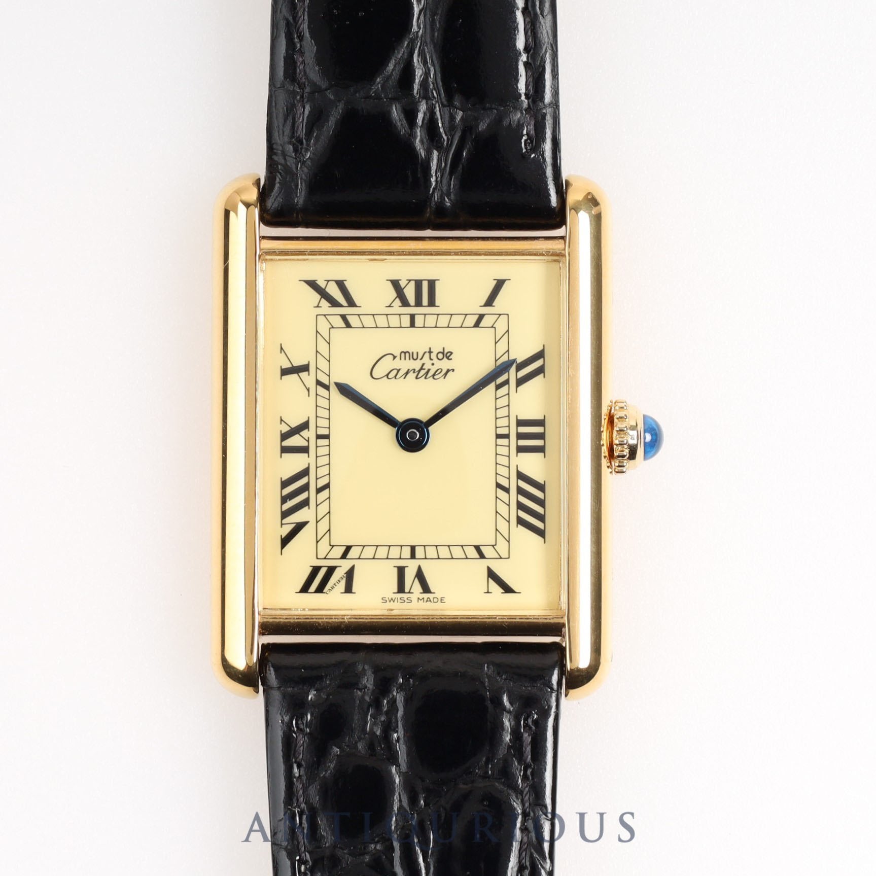 Cartier Must Tank LM QZ Ivory Dial Fully Serviced