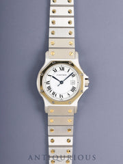 Cartier Santos Octagon LM 2966 Automatic Cal.ETA267.1 SS/YG SS/YG White Roman Dial (SWISS marking) Overhauled