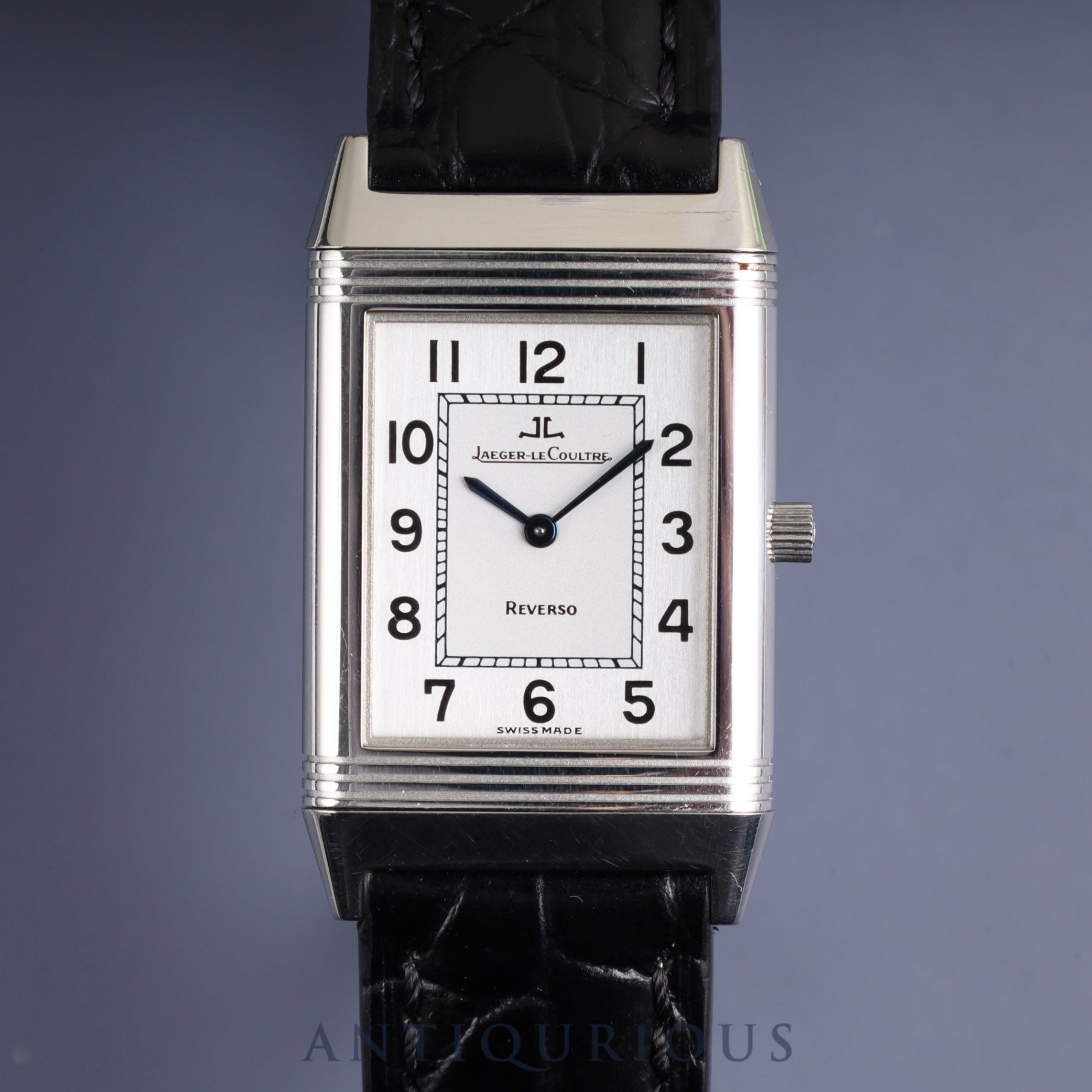 Jaeger-LeCoultre Reverso Classic 250.8 86 Manual winding Cal.846/1 SS Leather Genuine buckle (SS) Silver Arabic dial Overhauled