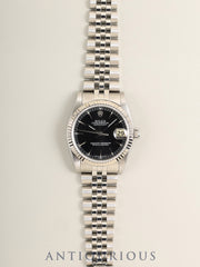 ロレックス デイトジャスト ボーイズ 68274 自動巻き Cal.2135 SS/WG SS ブラック文字盤（T SWISS MADE T表記）L番（1989年～1990年）保証書 オーバーホール済み