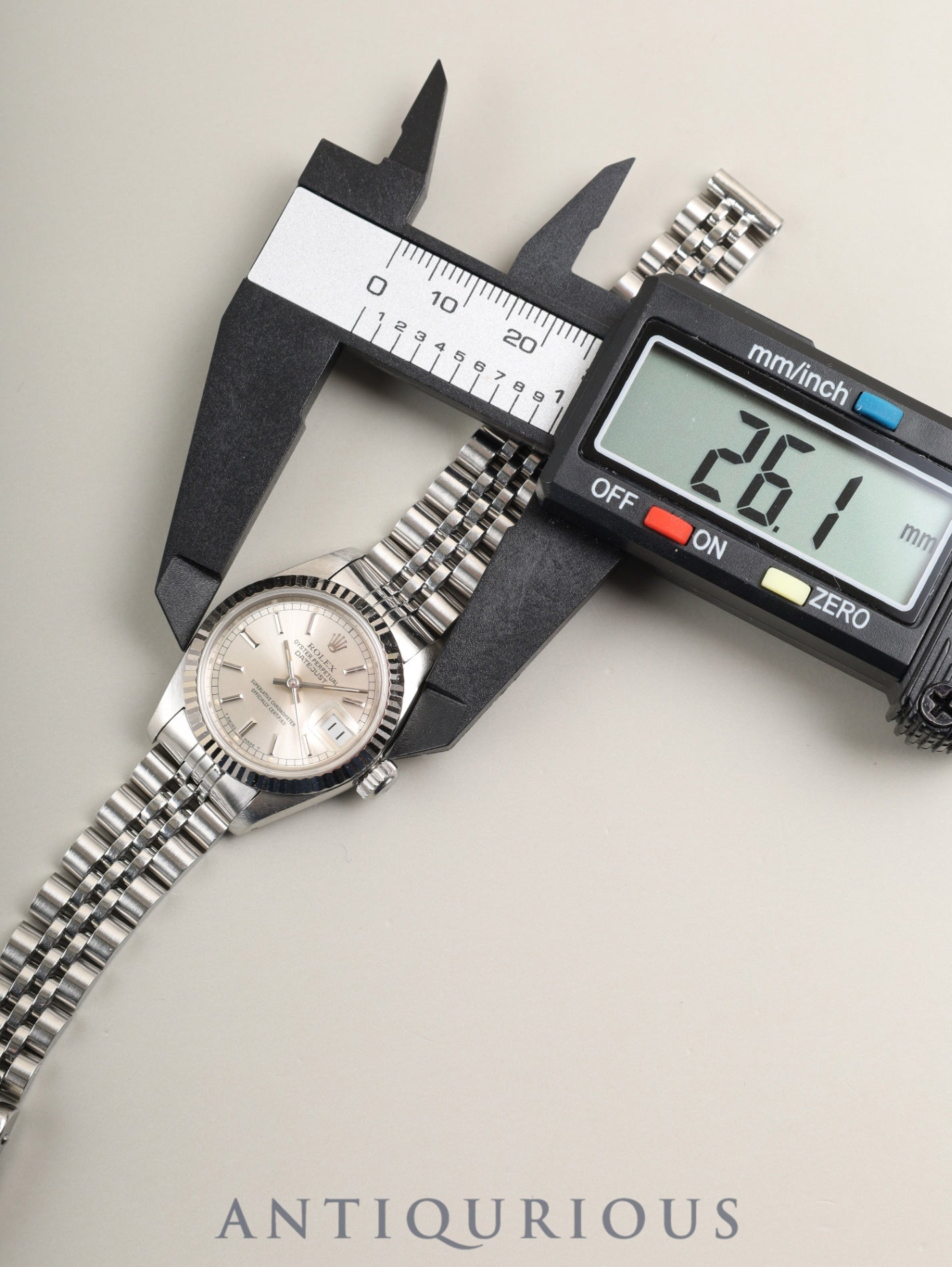 Rolex Datejust 69174 Automatic Caliber 2135 Stainless Steel/White Steel Silver Dial L Serial (1989-1990) Overhauled