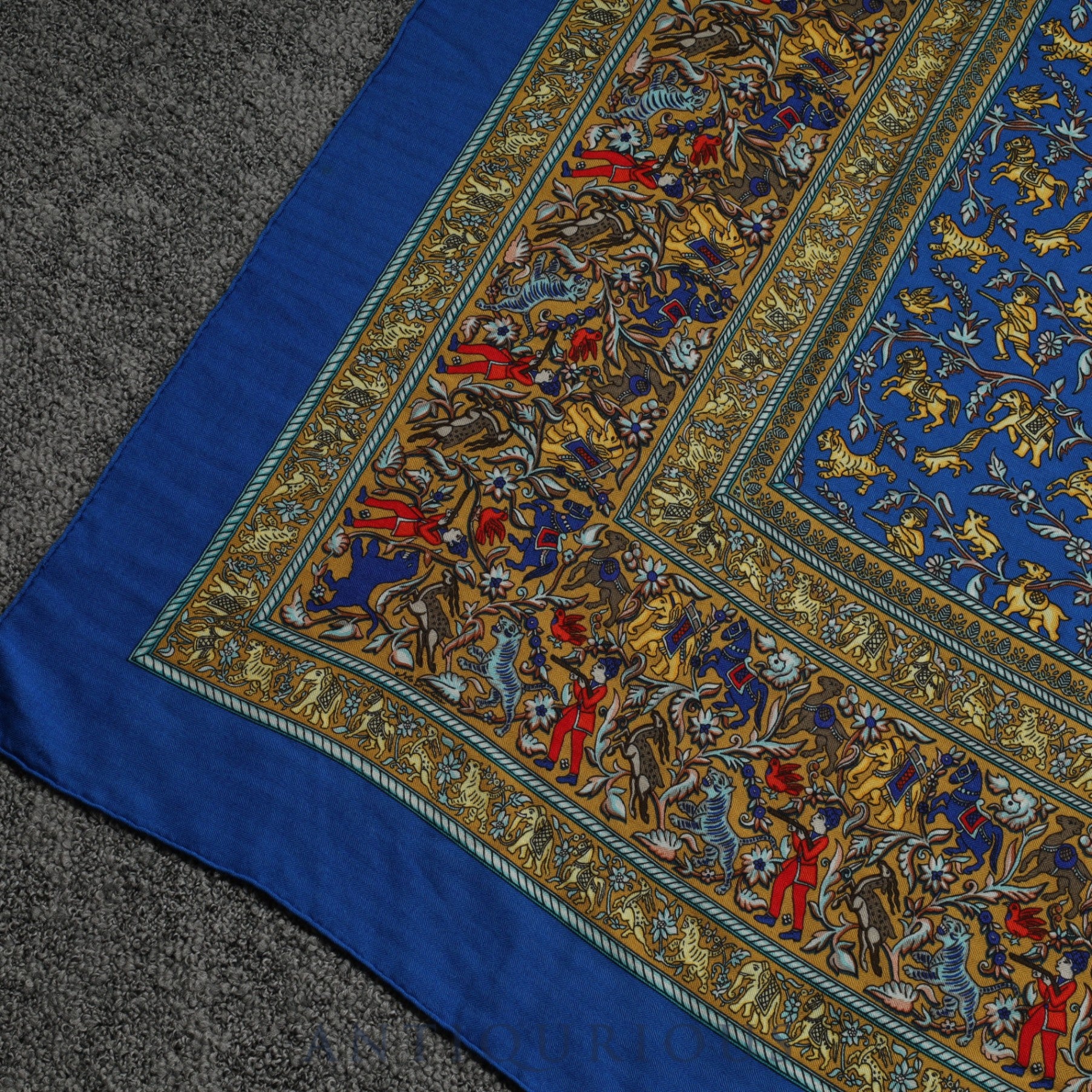 エルメス カレ ジェアン インドの狩猟 カシミア/SILK