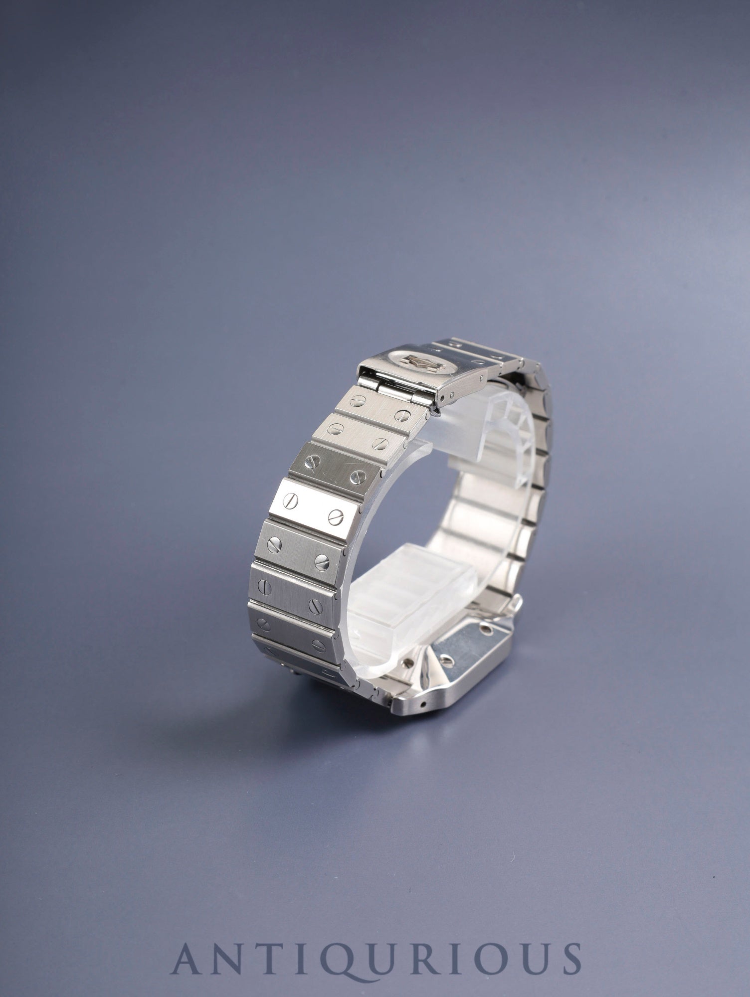 カルティエ サントス ガルベ LM 2960 自動巻き Cal.ETA2671 SS SS ホワイトローマン文字盤 箱 冊子 オーバーホール済み