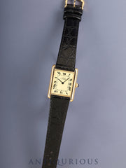 Cartier Must Tank LM 590005 Quartz Cal.90 SV925 Leather Original pin buckle (GP) Ivory Roman dial (SWISS notation) Overhauled