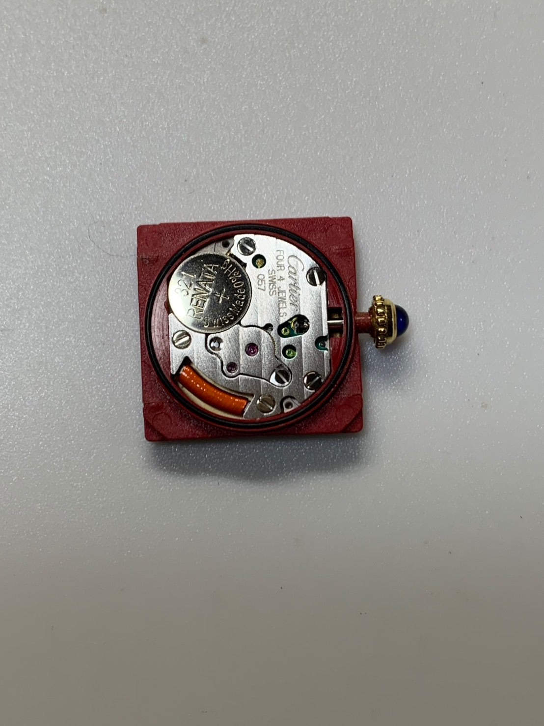 カルティエ マストタンク SM 5057001 クォーツ Cal.057 SV925 革 純正ピンバックル（GP）オパラン文字盤（SWISS表記）純正革ベルト（使用感あり）オーバーホール済み 新品仕上げ済み