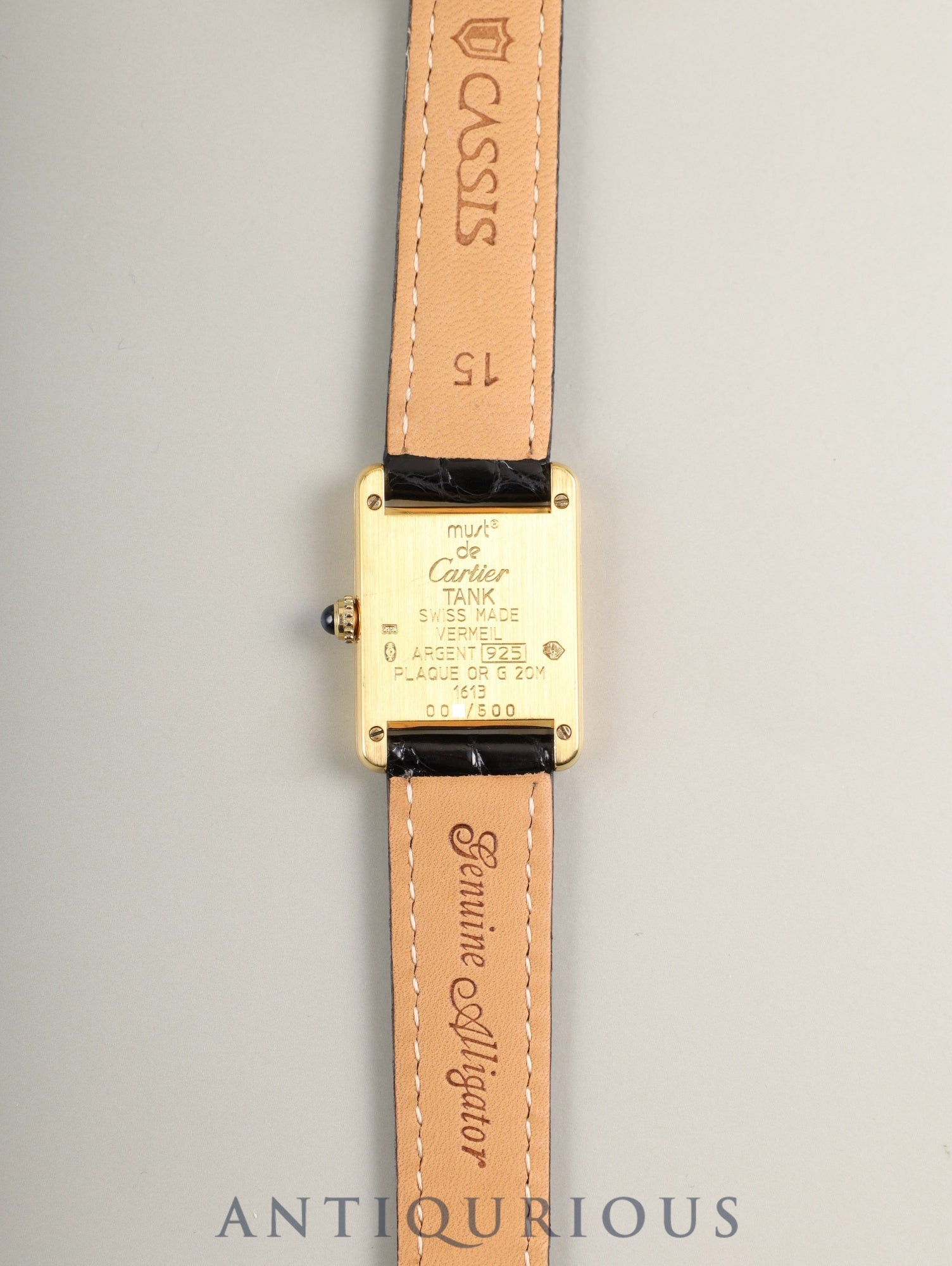 カルティエ マストタンク SM 限定500本 1615 クォーツ Cal.057 SV925