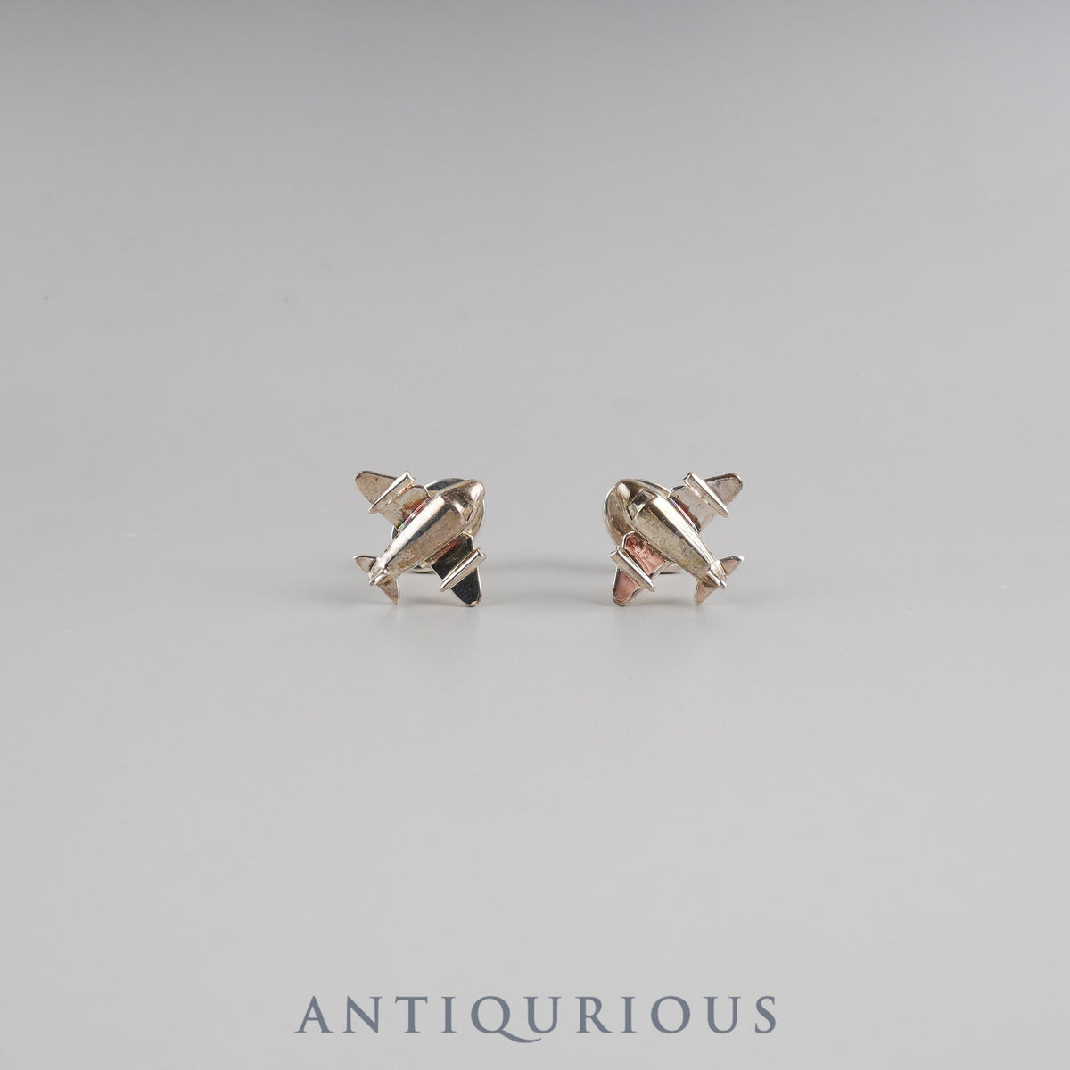 Tiffany &amp; Co. cufflinks with airplane motif, sterling silver, box and dust bag