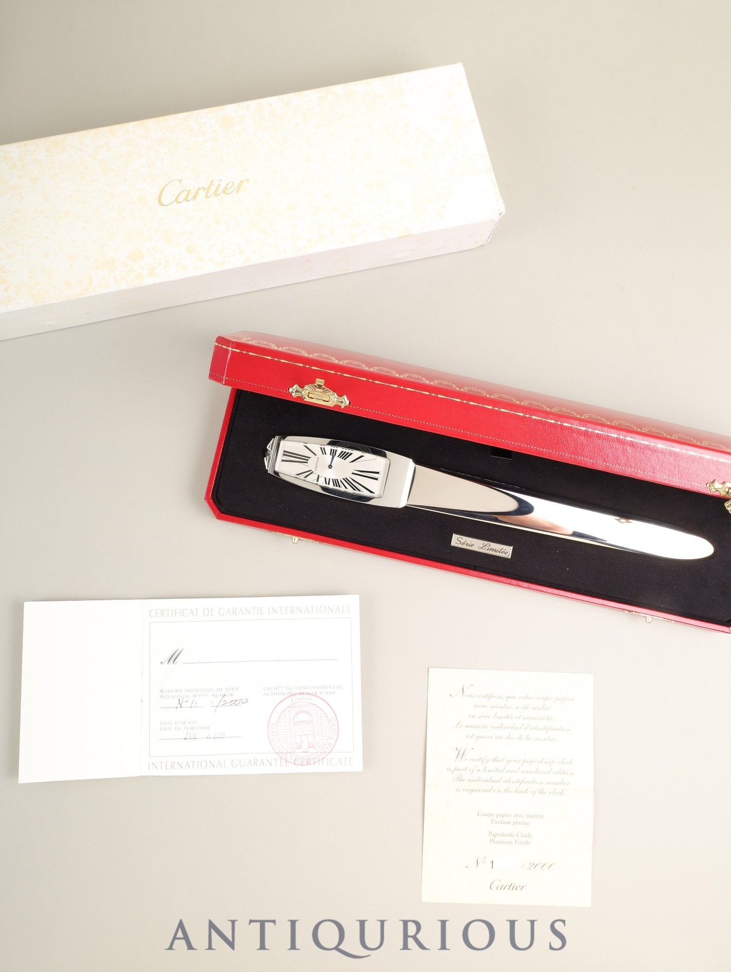 カルティエの置時計（CARTIER）| 東京銀座のヴィンテージドレス