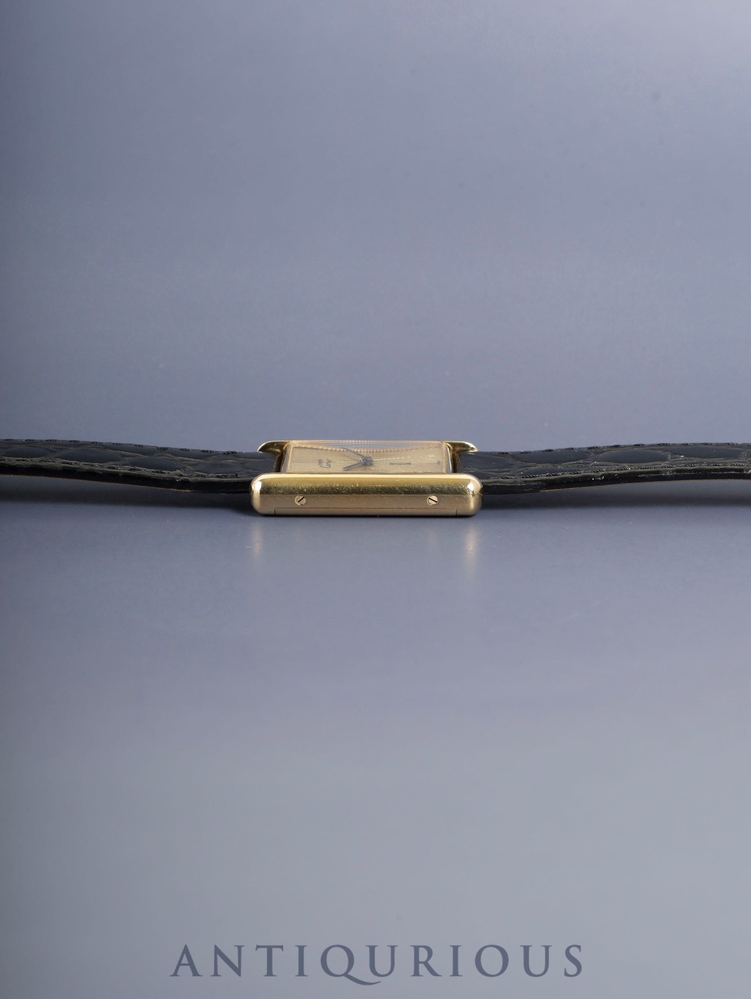 カルティエ マストタンク LM 6 手巻き Cal.78-1 SV925 革 純正ピンバックル（GP）サンレイ文字盤（SWISS 表記） 箱 冊子 保証書（1981年）オーバーホール済み