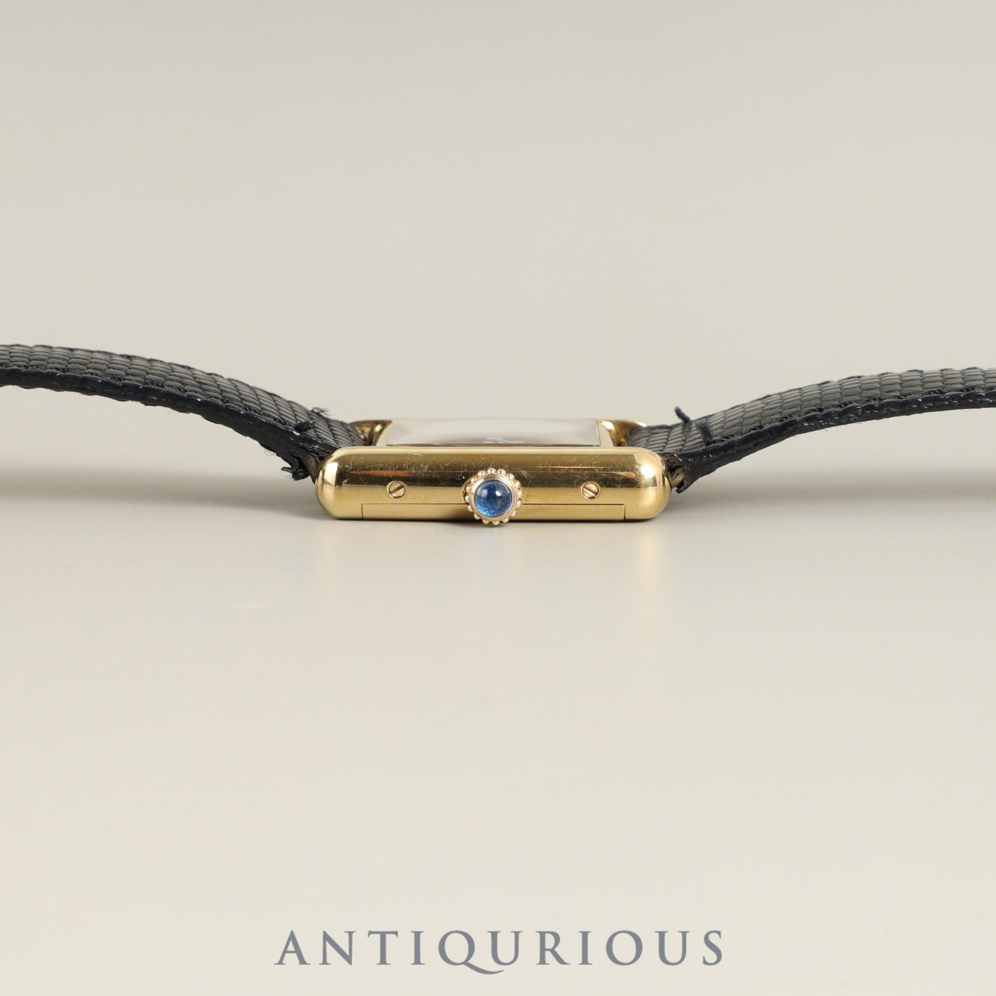 カルティエ マストタンク SM 手巻き Cal.78-1 SV925 純正革ベルト 純正尾錠（GP） ブラックローマン文字盤 オーバーホール済み