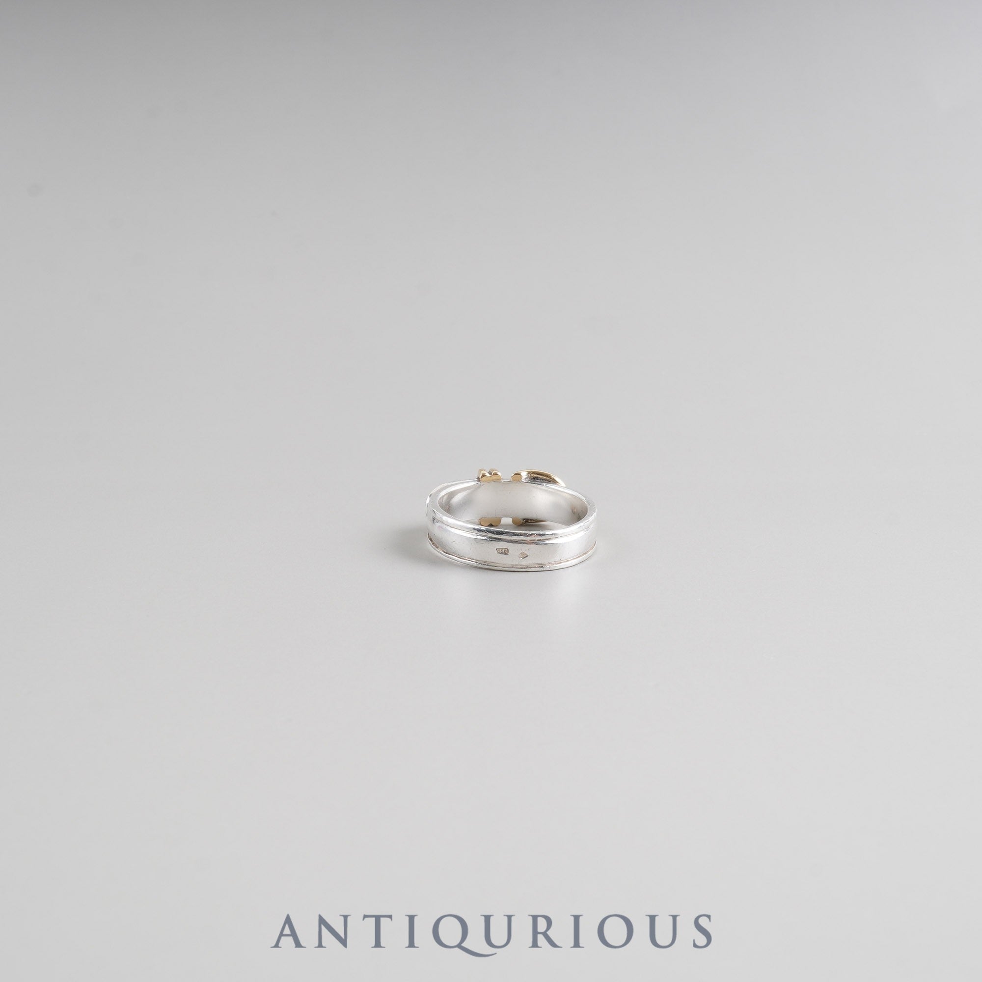 Hermès Santur Ring, SV925/750, 4.2g, #54, Approx. Size 13