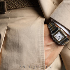 カルティエ サントス ガルベ LM 2961 自動巻き SS/YG SS/YG ホワイトローマン文字盤 カルティエブティックにてコンプリートサービス（フルメンテナンス）済み