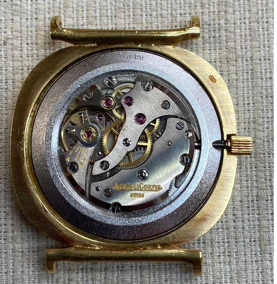 JAEGER・LECOULTRE CUSHION 9132 21 Manual winding YG case Tiger eye dial