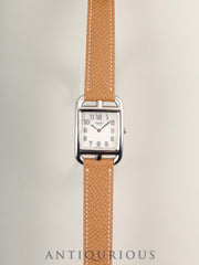 エルメス ケープコッド CC1.210.220 / VBNI クォーツ Cal.976.001 SS 革 純正尾錠（SS）シルバー文字盤 箱 冊子 保証書（2001年）純正革ベルト（□H刻印：2004年）オーバーホール済み