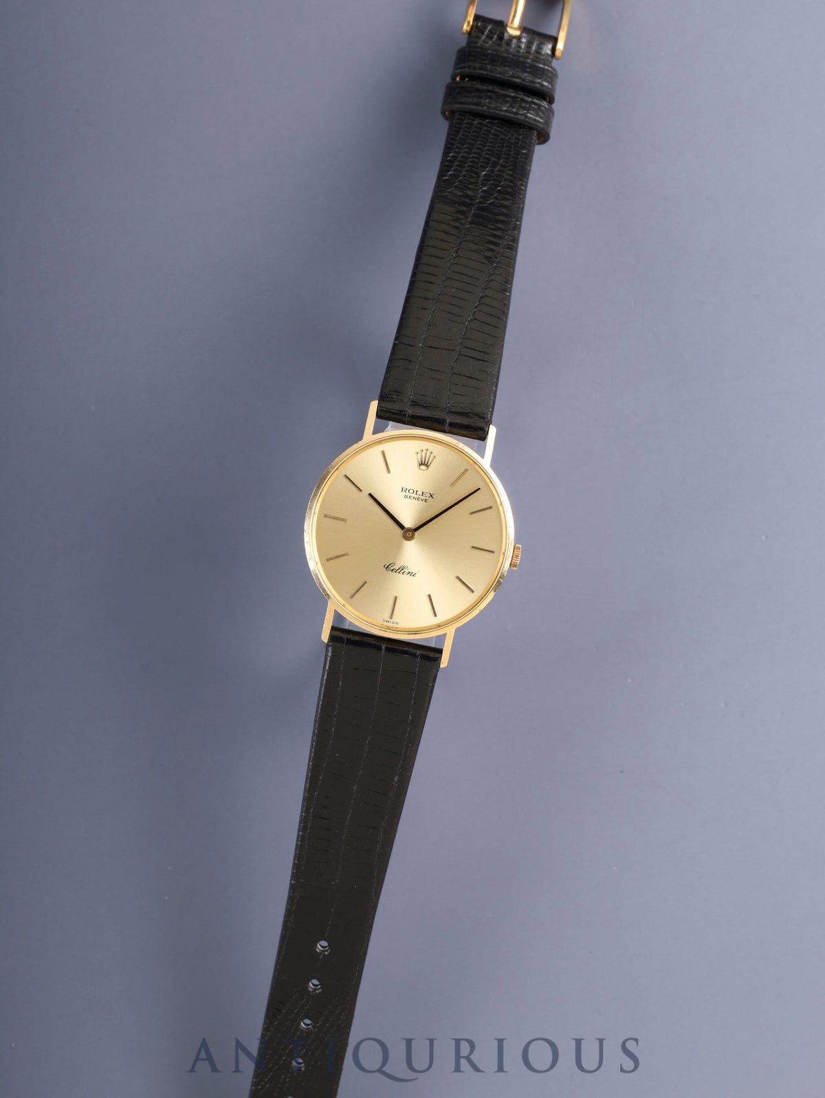 Rolex Cellini 3833 Manual Winding Cal.1600 750 Leather Genuine Buckle (GP) Champagne Dial 31 Serial (1971) Overhauled