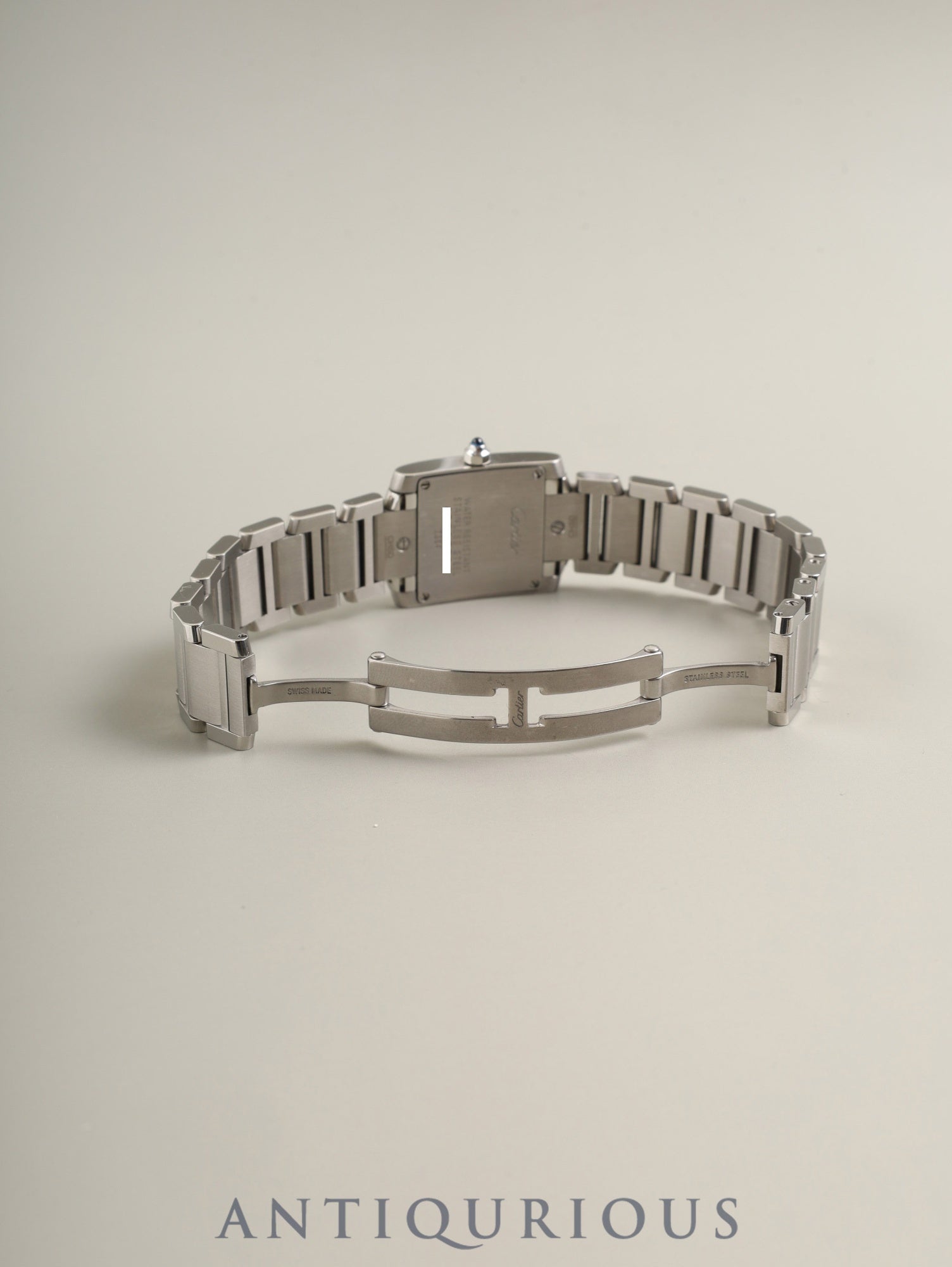 カルティエ タンクフランセーズ SM W51008Q3 / 2384 クォーツ Cal.057 SS SS ホワイトローマン文字盤 箱 冊子 保証書（2012年）オーバーホール済み