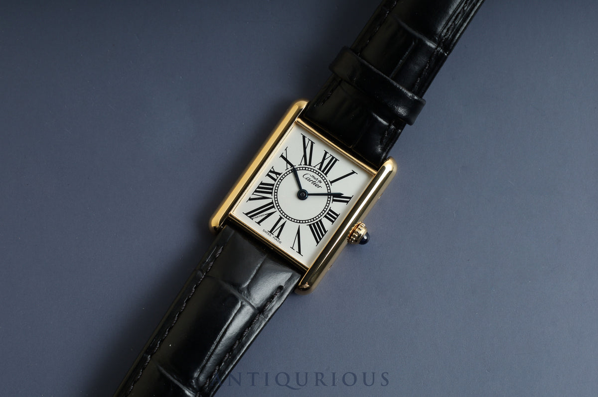 Cartier Must Tank LM QZ Opalan Dial New Finish Complete Service