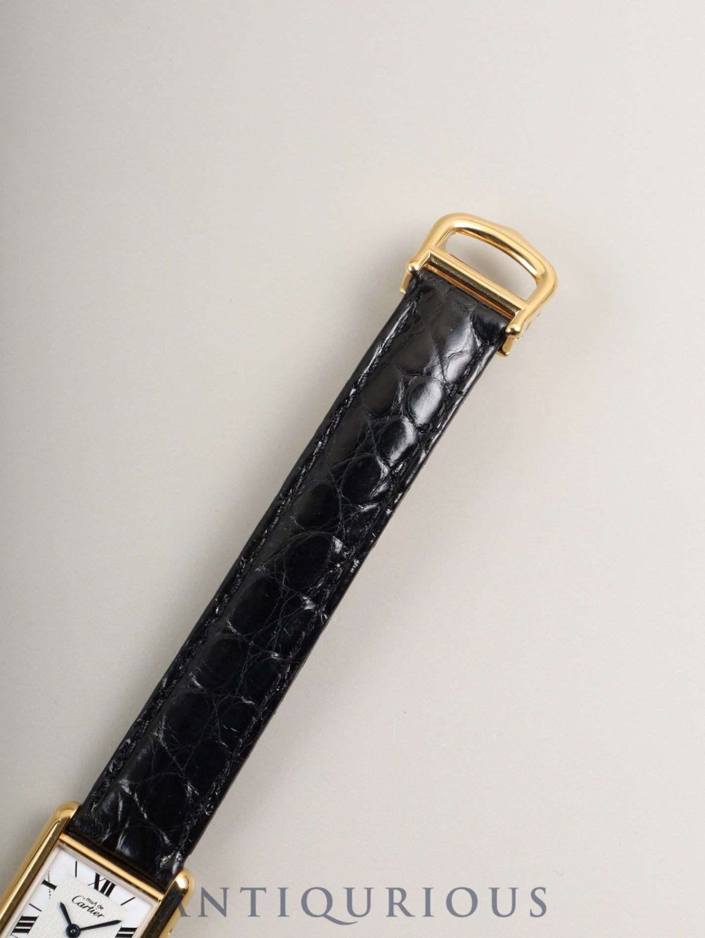 カルティエ マストタンク SM W1009654 / 1613 クォーツ Cal.057 SV925 革 純正Dバックル（GP） 飛びローマンCC文字盤（SWISS表記）オーバーホール済み