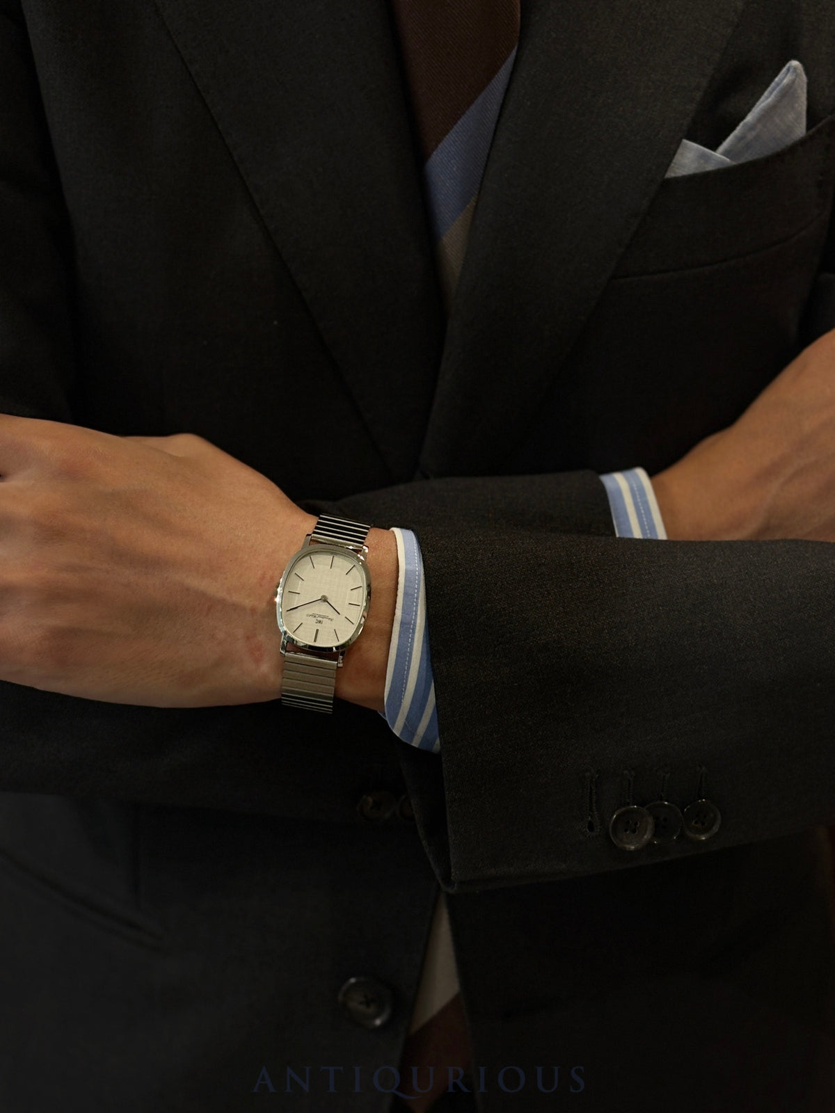 IWC Old Inter 2586 Manual winding Cal.- SS SS Silver linen dial (SWISS表記) Box Tag Overhauled
