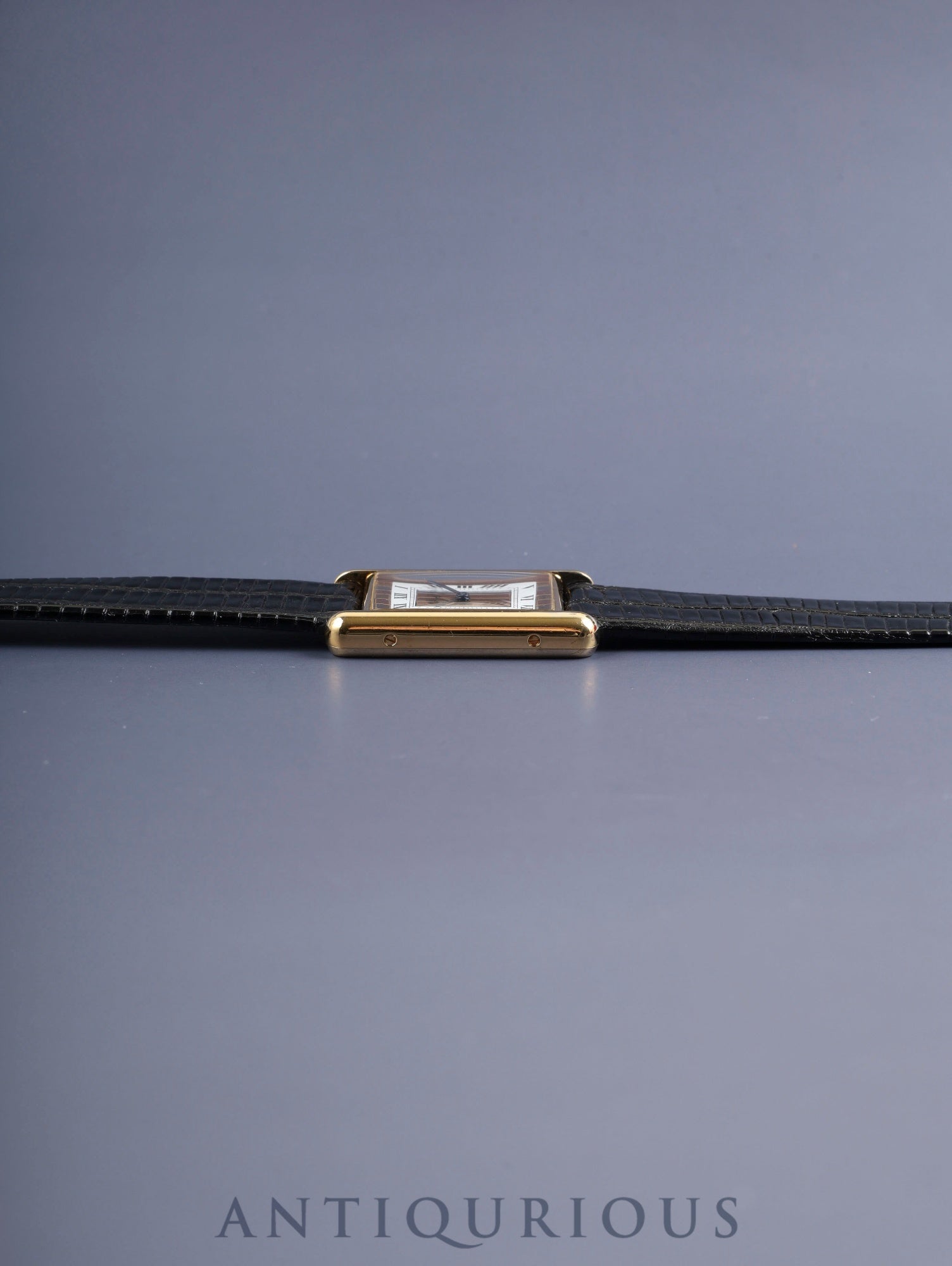 カルティエ マストタンク LM 6 81006 クォーツ SV925 革 純正ピンバックル（GP）フロントトリニティ文字盤（SWISS表記）箱 冊子 保証書（1995年）カルティエブティックにてコンプリートサービス済み