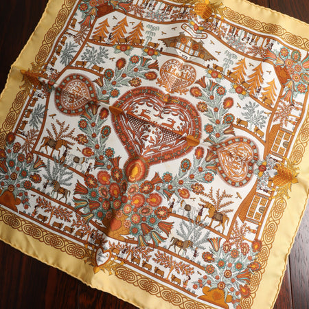 Hermès Scarf Carre 45 Decoupages Silk 100%