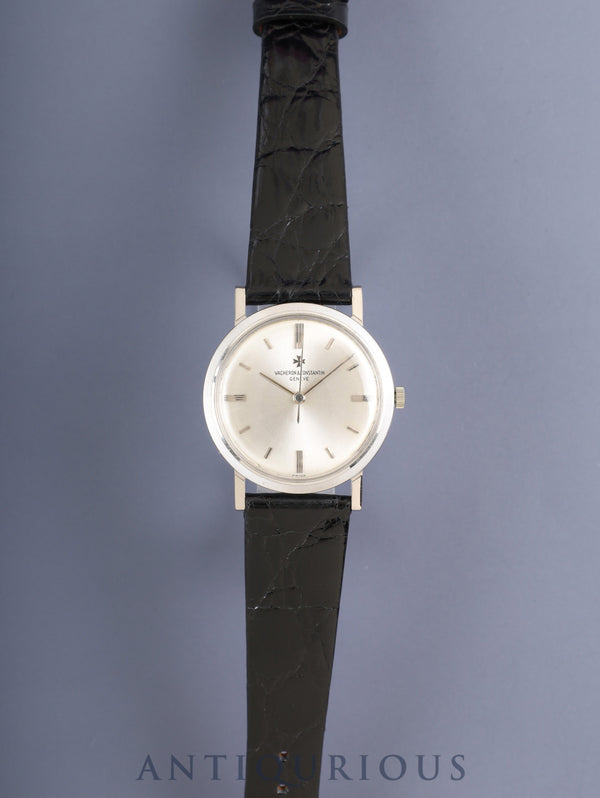 ヴァシュロン・コンスタンタン ラウンド センターセコンド 6406 自動巻き Cal.K1002 750WG 革 社外ピンバックル（SS）ホワイト文字盤 オーバーホール済み