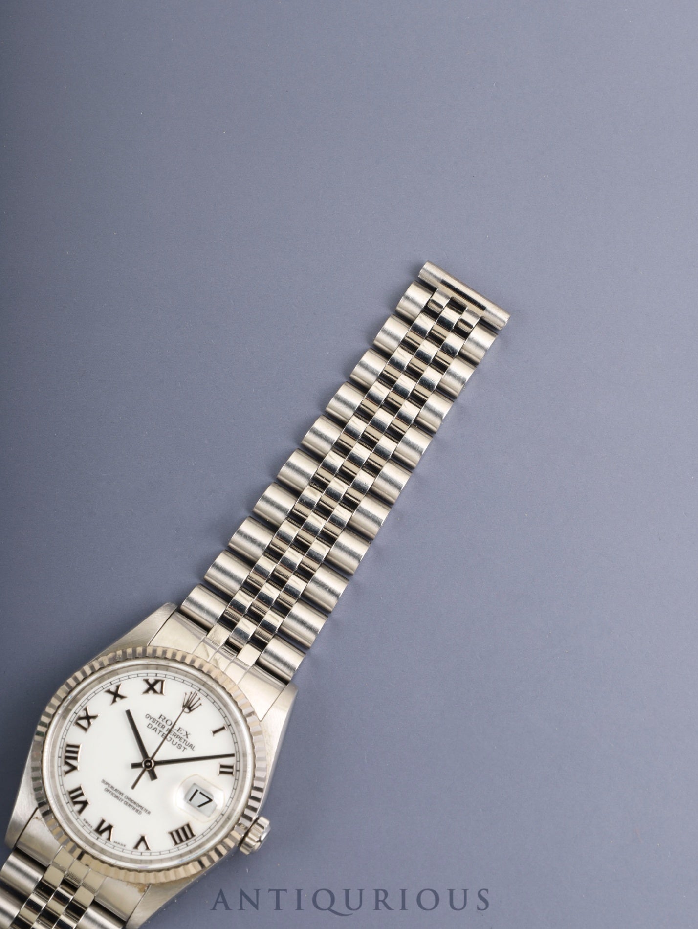 Rolex Datejust 16234 Automatic Cal.3135 SS/WG SS White Roman Dial (SWISS MADE) U-serial (1997) Box Overhauled