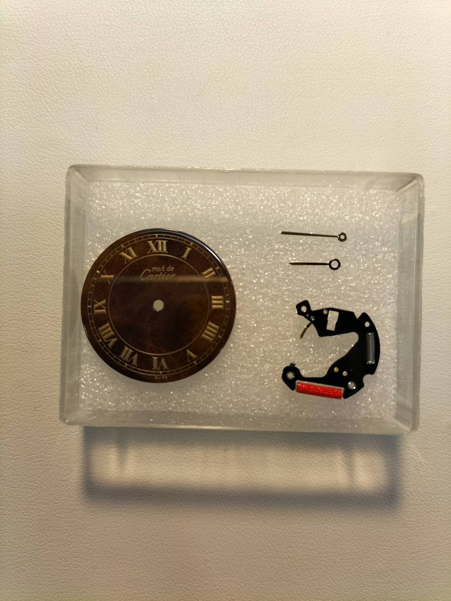 カルティエ マスト ヴァンドーム VLC LM 17 クォーツ Cal.690 SV925 純正革ベルト 純正尾錠（GP）マホガニーローマン文字盤 オーバーホール済み