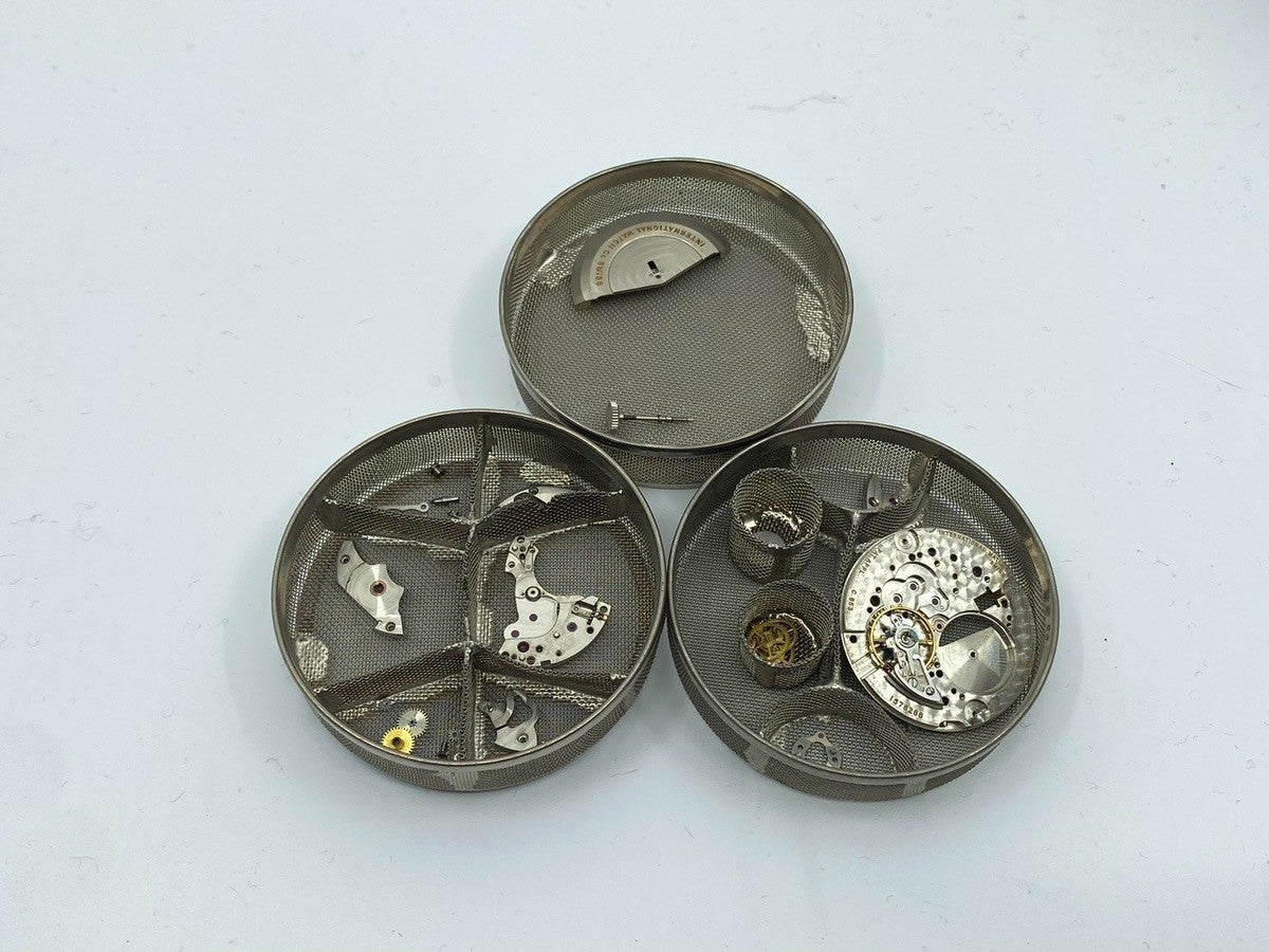 アイダブリュシー オールドインター 自動巻き Cal.C.853 SS 革 社外尾錠（SS）シルバー文字盤 オーバーホール済み