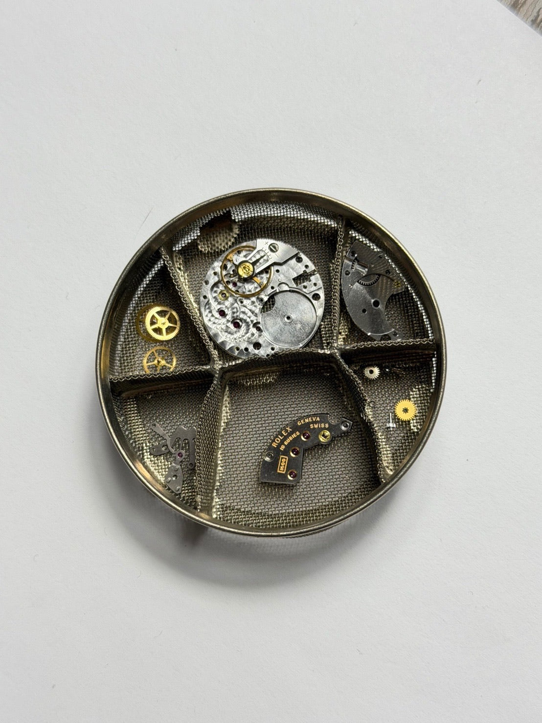 ロレックス チェリーニ 3810 手巻き Cal.1600 750YG 革 純正ピンバックル（GP）ホワイトローマン 26番（1968年）純正レザーベルト付き オーバーホール済み
