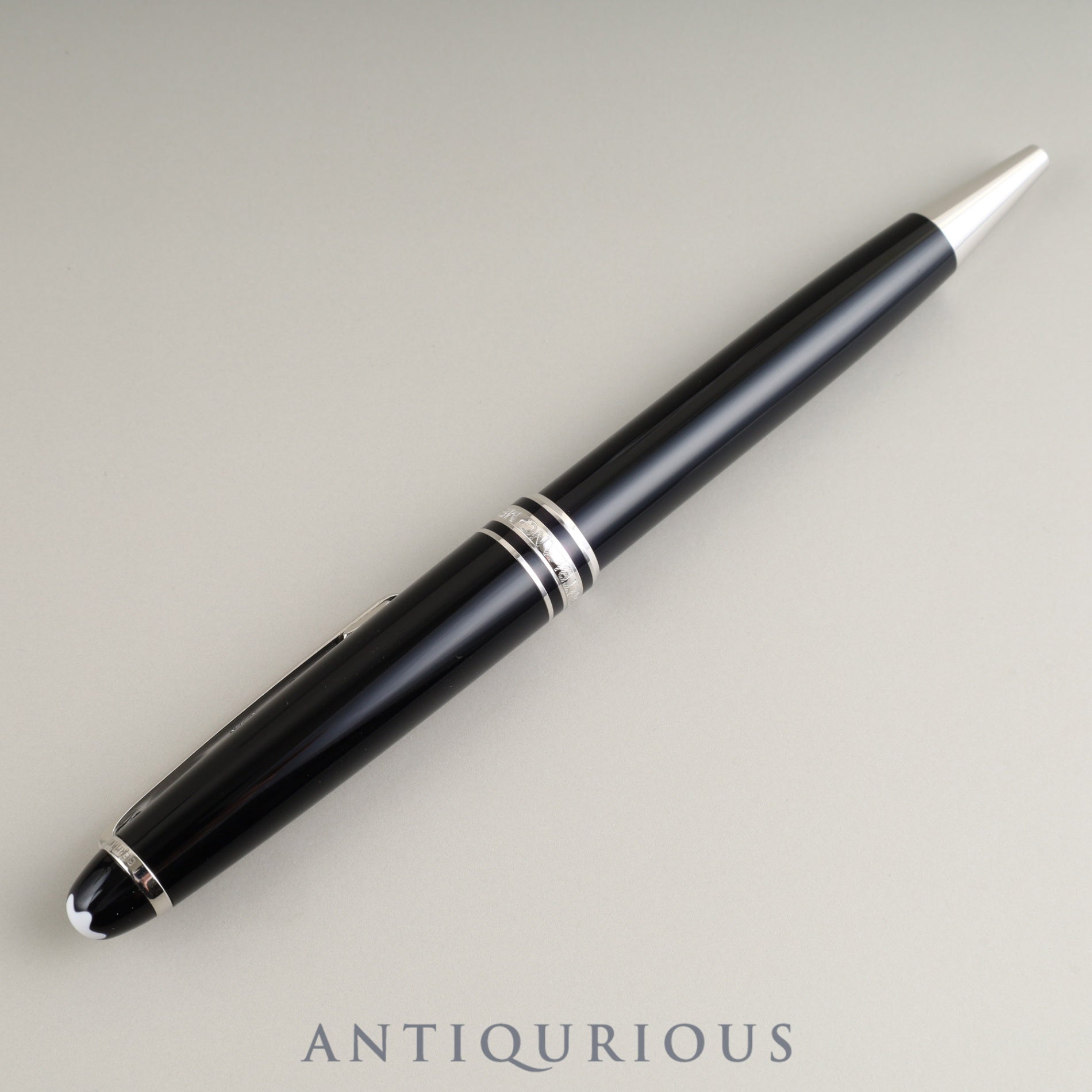 Montblanc Meisterstück Picks Platinum Classic Twist Resin Black Ballpoint Pen