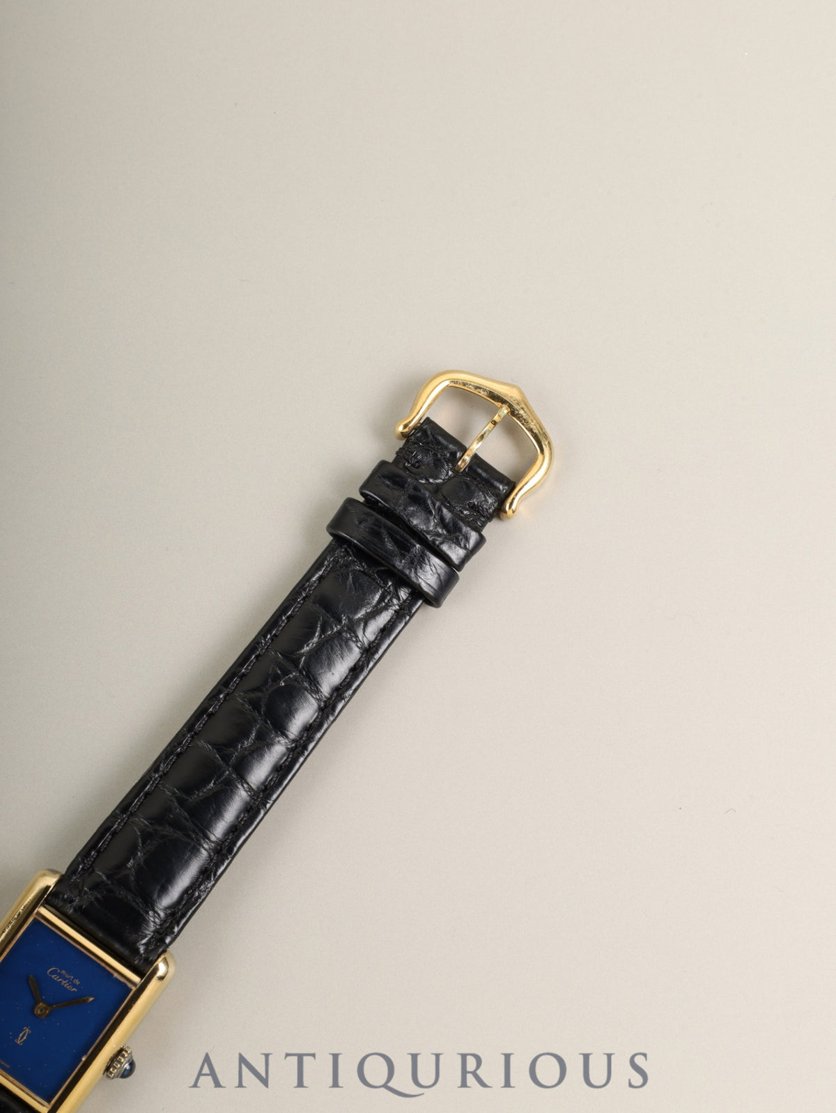 カルティエ マストタンク SM 3 手巻き Cal.78-1 SV925 純正革ベルト 純正ピンバックル（GP）ラピスラズリ文字盤（SWISS表記）オーバーホール済み