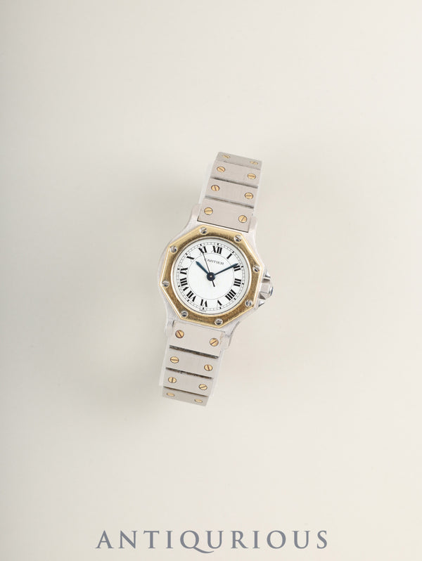 カルティエ サントス オクタゴン SM 0907 自動巻き Cal.ETA2671 SS/YG SS/YG ホワイトローマン文字盤（SWISS表記） オーバーホール済み