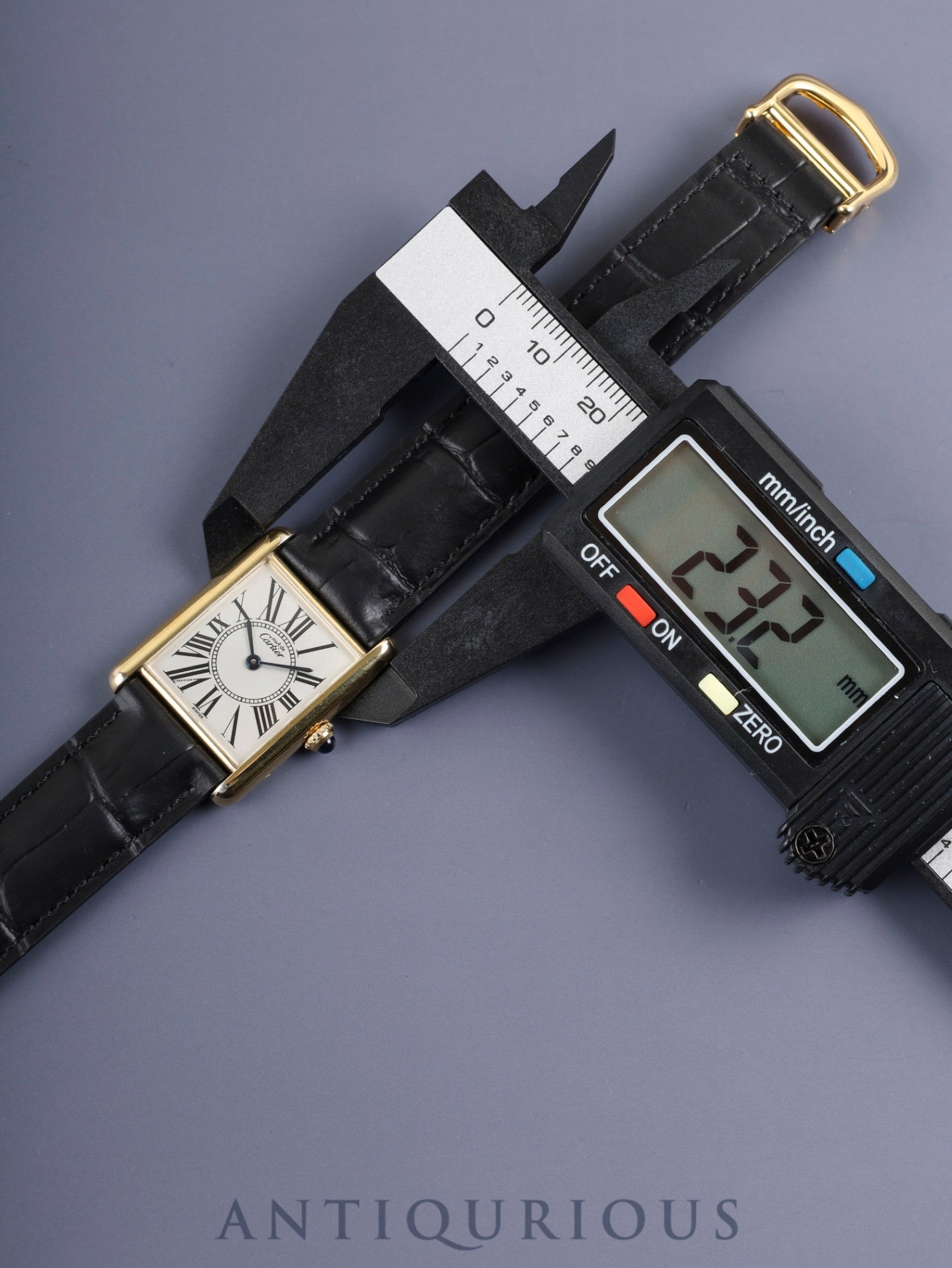 カルティエ マストタンク LM 590005 クォーツ Cal.90.06 SV925 革 純正Dバックル（GP） オパラン文字盤 箱 冊子 オーバーホール済み