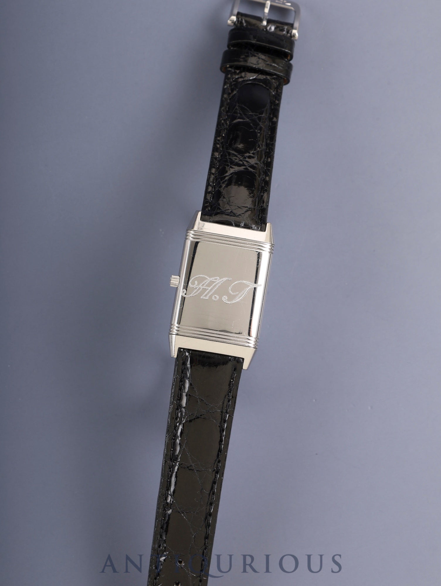 Jaeger-LeCoultre Reverso Classic 250.8.86 Manual winding Cal.846/1 SS Leather Original pin buckle (SS) Silver Arabic dial Warranty card (1994) Overhauled *Engraving on case back