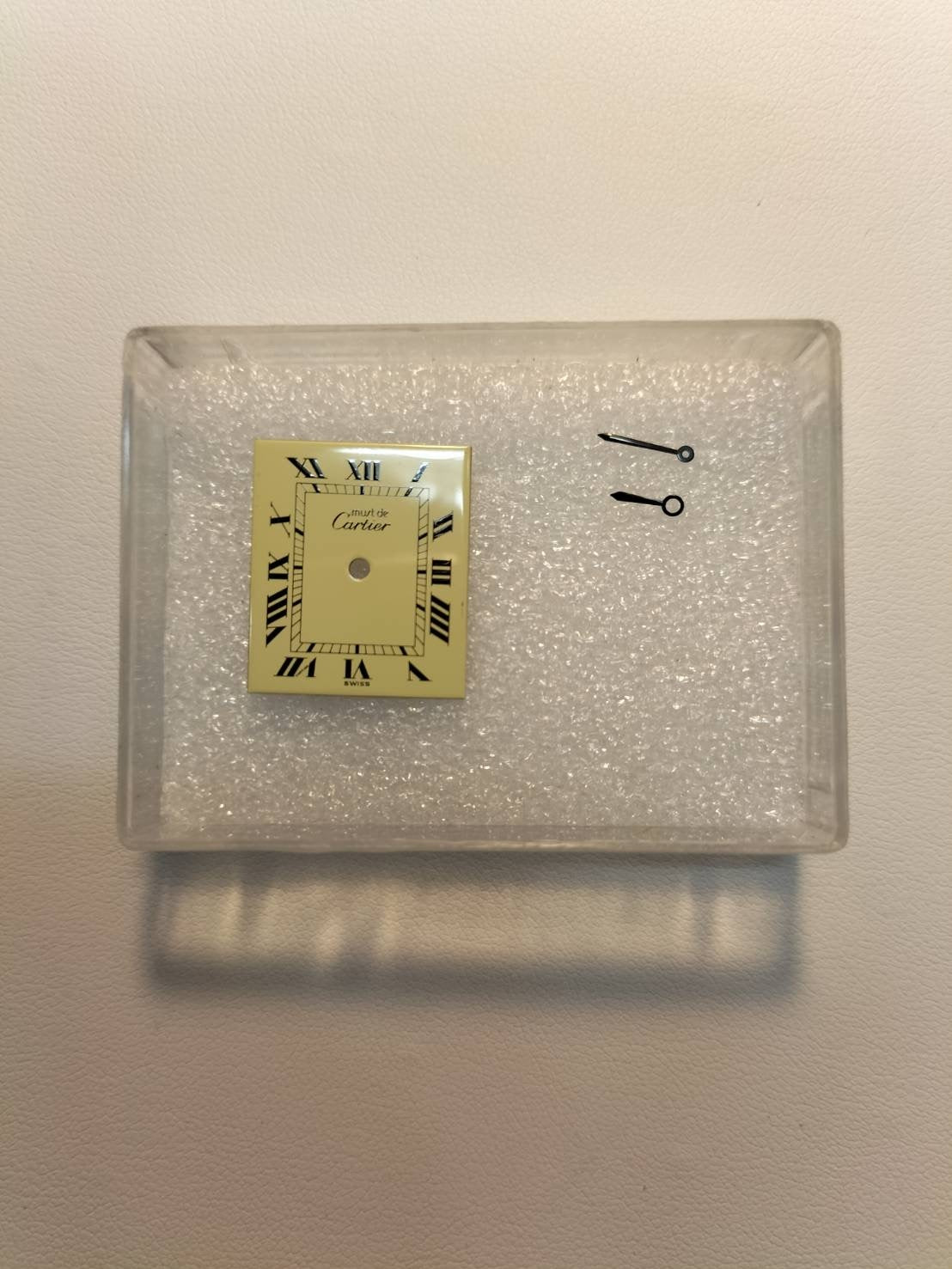 Cartier Must Tank LM Manual winding Cal.78-1 SV925 Leather Genuine buckle (GP) Ivory Roman dial Overhauled