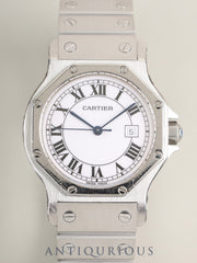 Cartier Santos Octagon LM 2965 Automatic Cal. ETA2671 SS White Roman Dial (SWISS MADE) Complete Service by Cartier Boutique