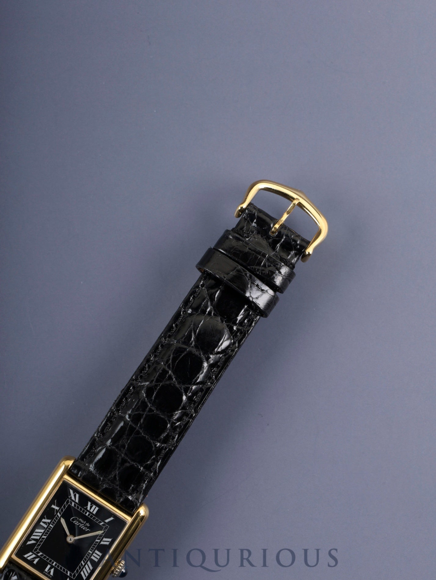 カルティエ マストタンク LM 手巻き Cal.- SV925 革 純正尾錠（GP