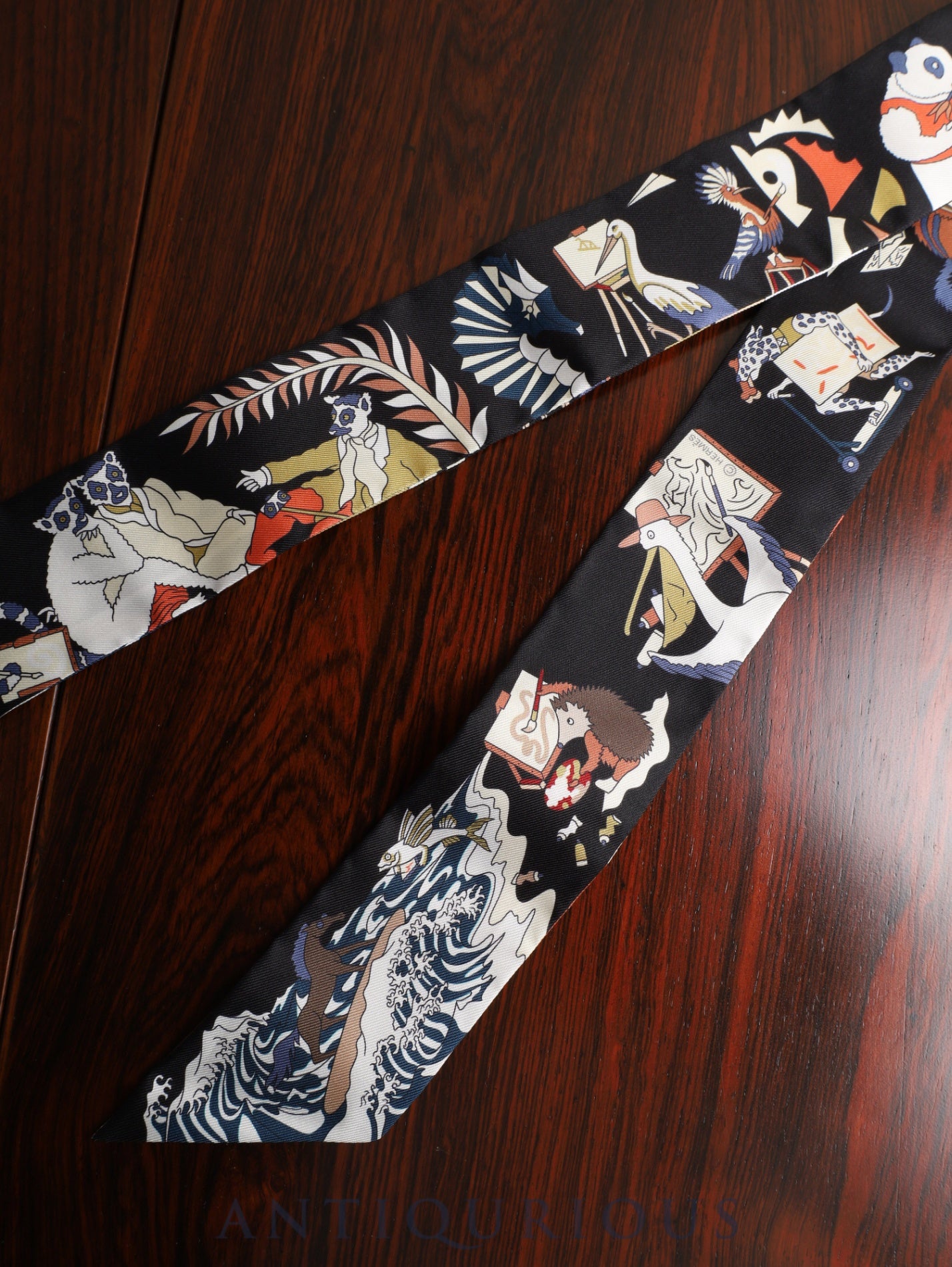 エルメス ツイリー ACADEMIA HIPPICA アカデミア・イピカ SILK100% 箱 タグ